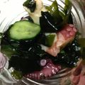 あかぷり's cooksnap of when they made めんつゆでキュウリとワカメとタコの酢の物.