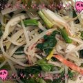 り∞さ's cooksnap of when they made ほうれん草、もやし、カニカマのお浸し.