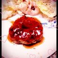 あーたんうさぎ's cooksnap of when they made 豚ひき肉ハンバーグ.