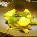 イチロー母's cooksnap of when they made 花（葉）わさびとアボカドのおひたし.