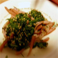 ここやまあゆ's cooksnap of when they made 魚肉ｿｰｾｰｼﾞとほうれんそうのナムル.