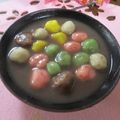miyuki12's cooksnap of when they made 秋色かぼちゃの白玉ぜんざい.