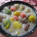 miyuki12's cooksnap of when they made 秋色かぼちゃの白玉ぜんざい.