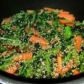 ブブちゃんメニュー's cooksnap of when they made かぶの葉っぱでもう1品！かぶの葉の炒め物.