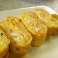 ミマト's cooksnap of when they made カニカマ玉子焼き.