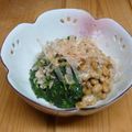 かおpon's cooksnap of when they made モロヘイヤ納豆.