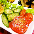 苺♡ストロベリー's cooksnap of when they made ＊簡単＊トマトと胡瓜の中華サラダ＊.
