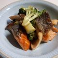 気まぐれ♡雨おんな's cooksnap of when they made 鮭とブロッコリーとエリンギのバタポン炒め.