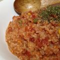 しずちゃん＊'s cooksnap of when they made 炊飯器 トマト缶 DE リゾット？お粥？.