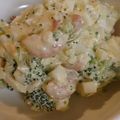 3076's cooksnap of when they made 海老、ブロッコリー、人参、玉葱の卵サラダ.