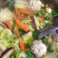 chiichan13's cooksnap of when they made 肉団子と春雨のスープ.