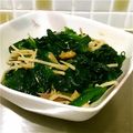 しゅなこず's cooksnap of when they made ほうれん草とエノキのお浸し.