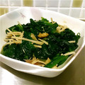 しゅなこず's cooksnap of when they made ほうれん草とエノキのお浸し.