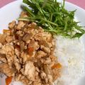ぽちゃすけ's cooksnap of when they made 簡単★ガパオライス(ナンプラーなし).