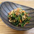 satocue's cooksnap of when they made ほうれん草とうすあげのごま和え.