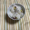 yesmama's cooksnap of when they made 娘に伝えたい＊さつまいもご飯＊.