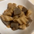 papikun's cooksnap of when they made ちくわぶとこんにゃくのピリ辛炒め.