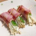 よしえうさぎ's cooksnap of when they made ピーマンとえのきのベーコン巻き.