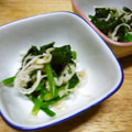Jock's cooksnap of when they made ほうれん草と切干大根の酢の物.