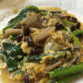 mominn's cooksnap of when they made メタボ防止♡牡蠣と小松菜の卵とじ.