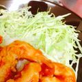 ayako_ko's cooksnap of when they made 簡単!海老の天ぷらでエビチリ(お弁当に).