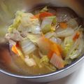 chako33's cooksnap of when they made 故郷の味？我が家流せんべい汁.