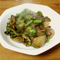 ミズキ。's cooksnap of when they made かぶと豚肉と菜の花のほろ苦煮込み.