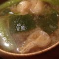 ＷａＴヒロコロ's cooksnap of when they made 味噌半分　小松菜と油あげの味噌汁.