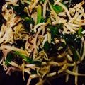 kiko kiko's cooksnap of when they made モヤシとホウレン草の塩昆布炒め.