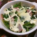 tomomi:k's cooksnap of when they made ほうれん草とベーコンのマヨ焼き.