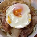 ちゃんえりくん。's cooksnap of when they made 簡単！豚肉と温玉うどん.