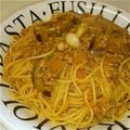 ジル子's cooksnap of when they made 挽肉とナスのパスタ.