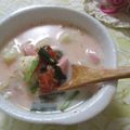 miyuki12's cooksnap of when they made レンジで♬おからニョッキのキムチクリーム.