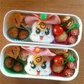 ゆらかの's cooksnap of when they made プリキュア！リボン☆キャラ弁.