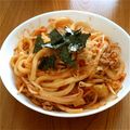 msft5632's cooksnap of when they made 簡単焼きキムチうどん.