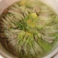自然素材's cooksnap of when they made 白菜と豚バラ肉ミルフィーユ厚揚げ鍋.