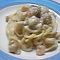 Reina6's cooksnap of when they made クリームシーフードパスタ.