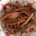 桃大好き's cooksnap of when they made ＊牛蒡とカマボコのきんぴら＊.