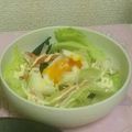 ひつじ2号's cooksnap of when they made 温泉卵deトロトロ野菜サラダ☆彡.