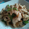 桃ティｨー's cooksnap of when they made おつまみ、おかずにささみとメンマの和え物.