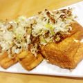 takoske-boo's cooksnap of when they made 厚揚げ♡かりかりしらす(じゃこ)のせ.