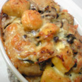 komugi-ko's cooksnap of when they made チキンときのこ、お芋、長ネギのチーズ焼き.