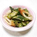 ＠迷子＠'s cooksnap of when they made レンジで２分！オクラとちくわのごま酢和え.