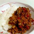 アズムギママ's cooksnap of when they made ひき肉となすのトマトカレー.