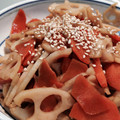 らびpon's cooksnap of when they made れんこんと人参のきんぴら.