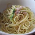 daikanon's cooksnap of when they made お手軽！ベーコンと水菜の和風パスタ♪.