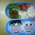 ゆうぱつ's cooksnap of when they made キャラ弁♪ガチャガチャケースで豚ちゃん♪.