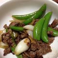 canmore119's cooksnap of when they made スナップえんどうと豚肉のぽん酢炒め.