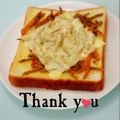 ＨＡＬ．Ｍ's cooksnap of when they made きんぴらごぼうのトースト.
