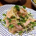 YUKIKI☆'s cooksnap of when they made もやしとカイワレ菜のごまポン和え.